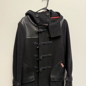 Hunter Black Toggle Trench Coat